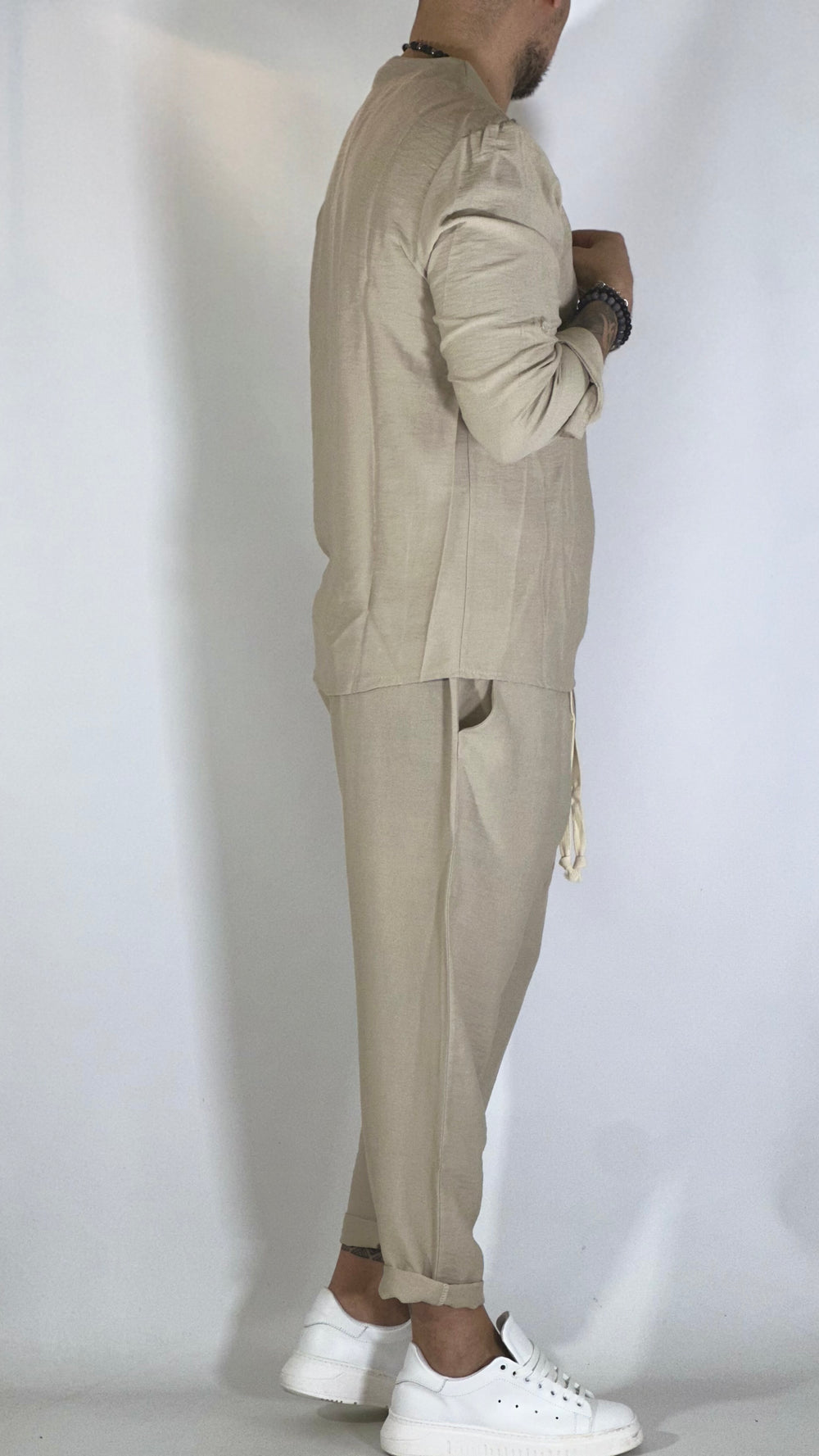 MARCO  POLO – CONJUNTO DE CAMISA Y PANTALÓN DE ESTILO JAPONÉS