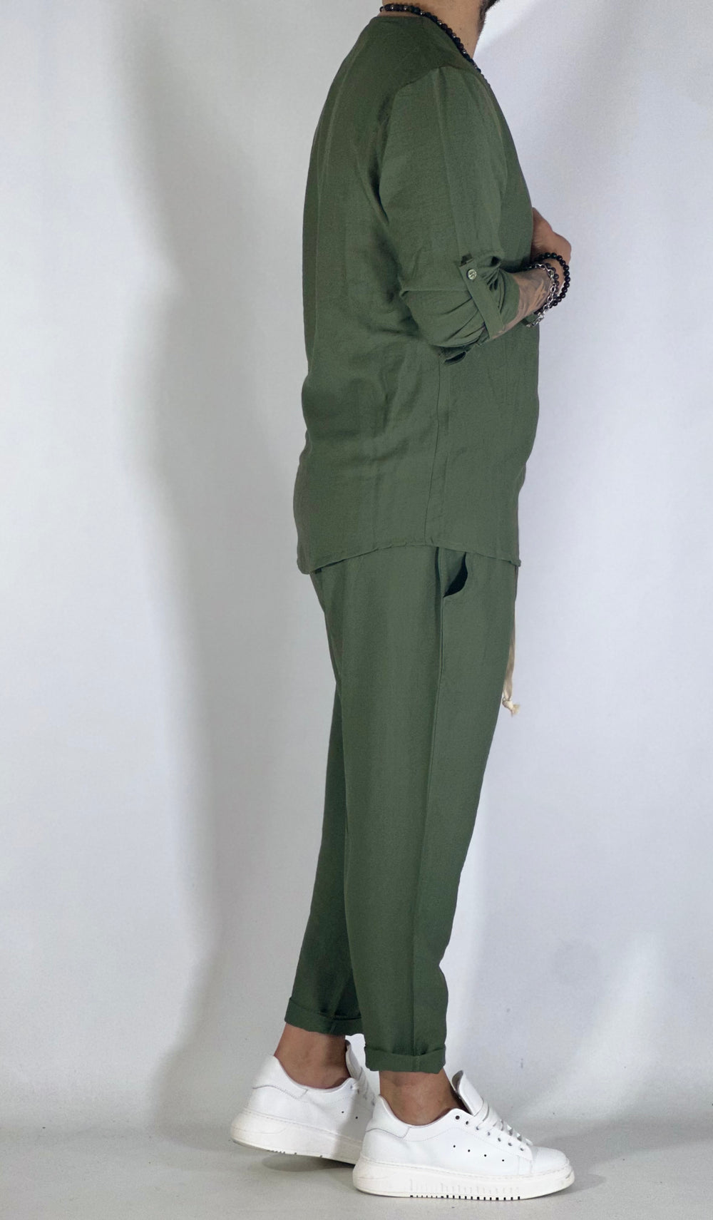 MARCO  POLO – CONJUNTO DE CAMISA Y PANTALÓN DE ESTILO JAPONÉS