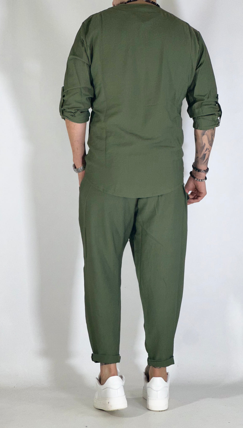 MARCO  POLO – CONJUNTO DE CAMISA Y PANTALÓN DE ESTILO JAPONÉS
